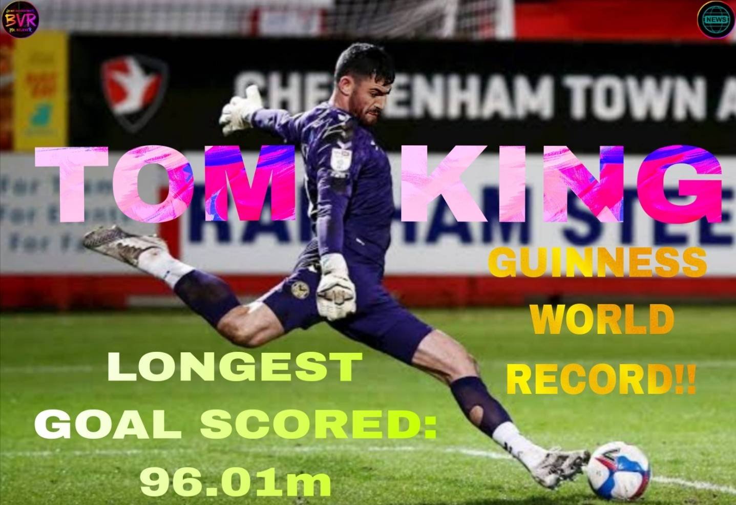 tom king goalkeeper longest goal goal furthest goal