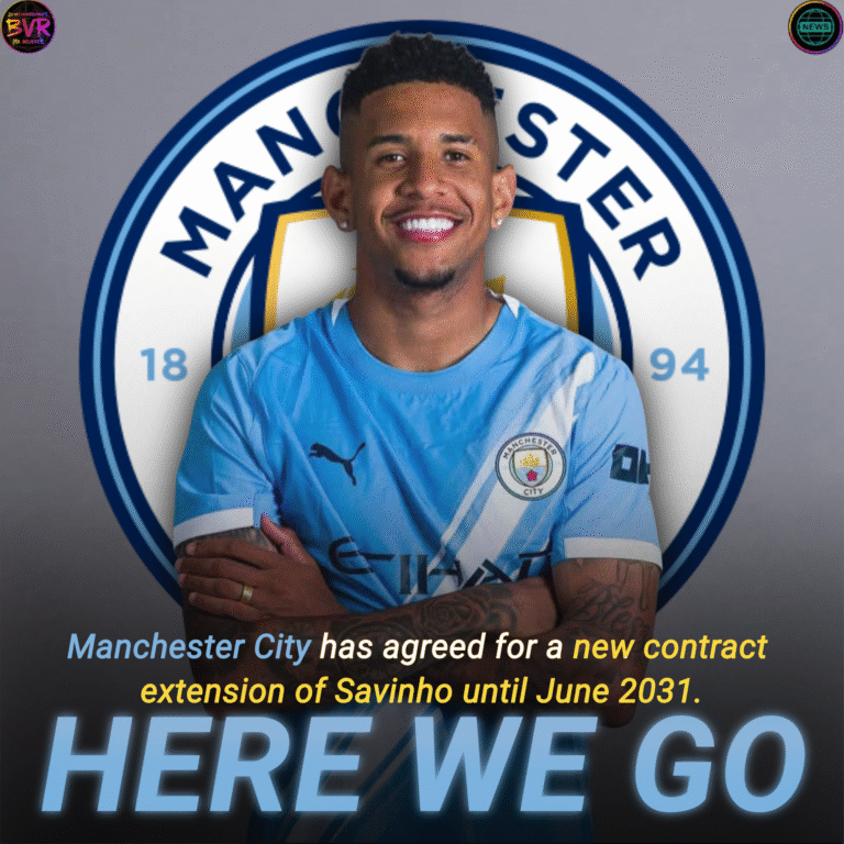 Savinho Manchester City contract extension 2031