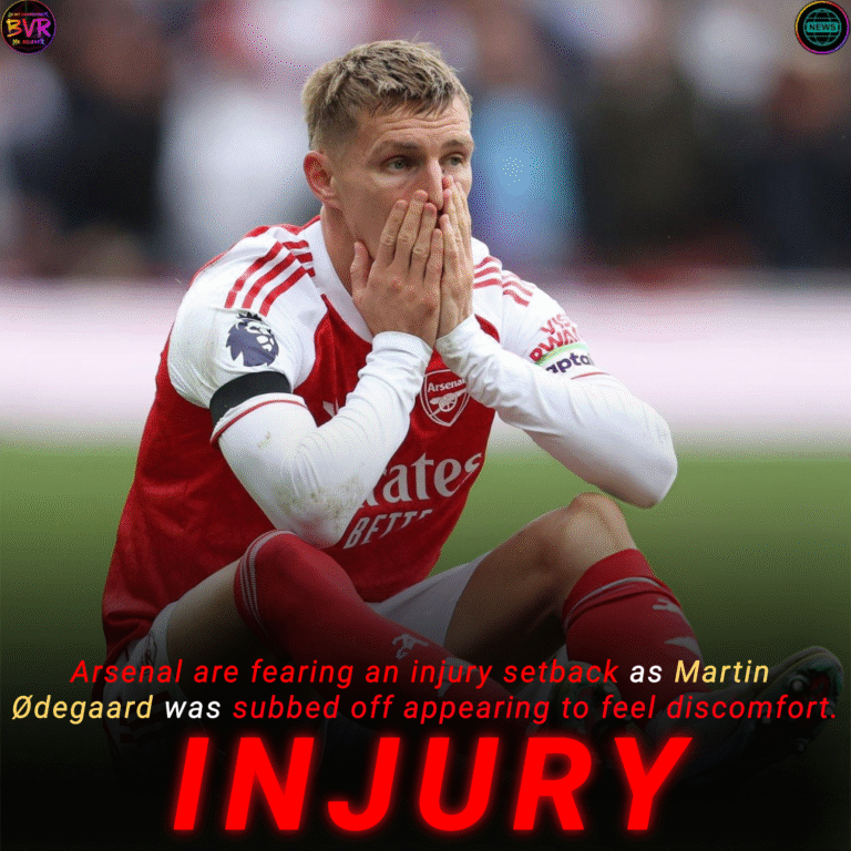 odegaard injury possible setback arsenal
