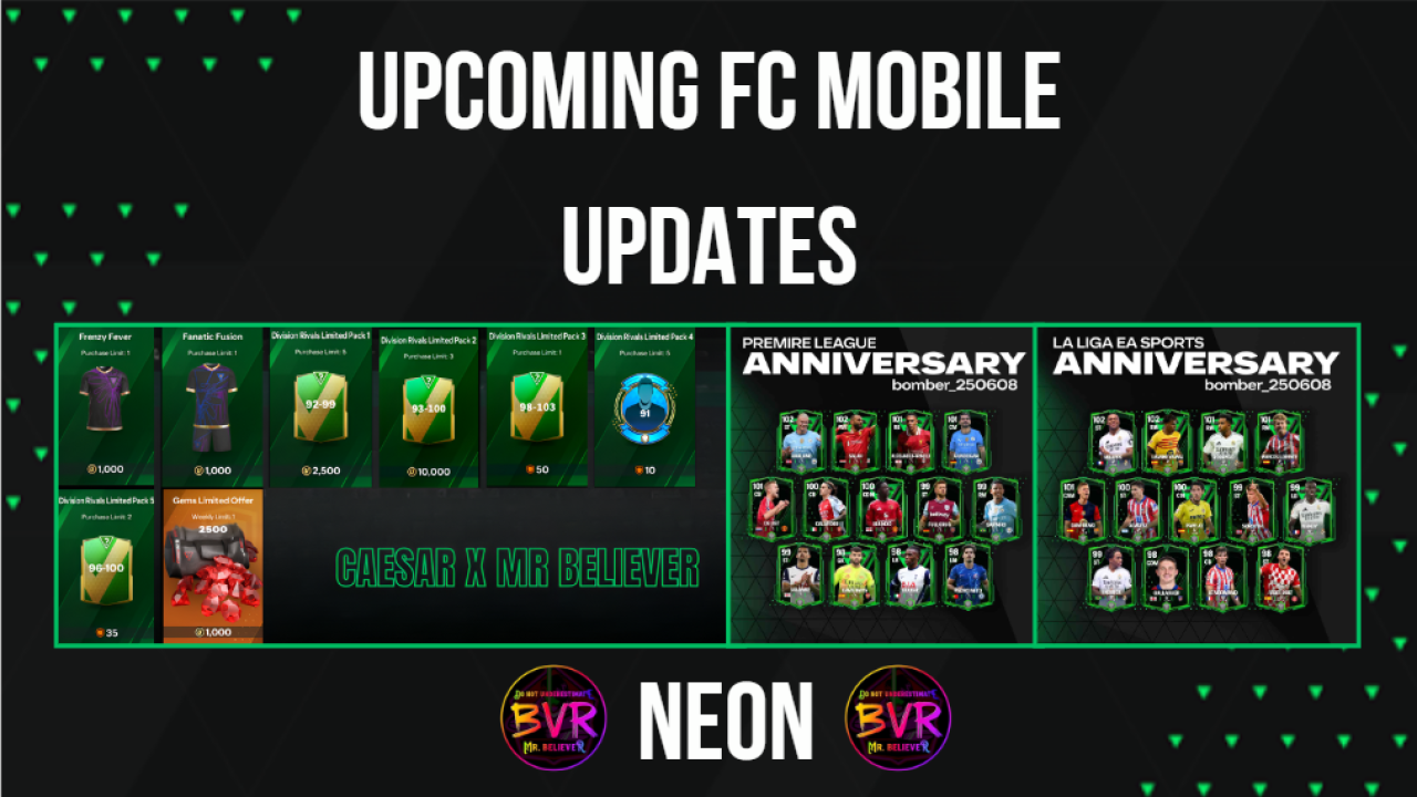 ANNIVERSARY EVENT & FC MOBILE 25 RELEASE DATE